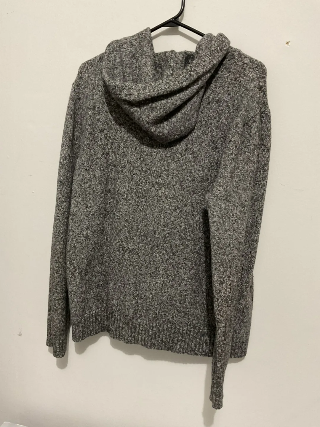 Old Navy Grey Hooded Sweater - Large thumbnail