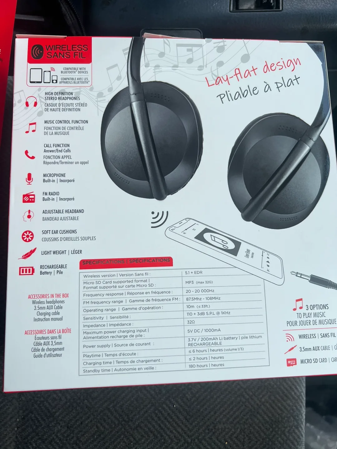 Wireless Headphones with FM Radio image indicator(2)