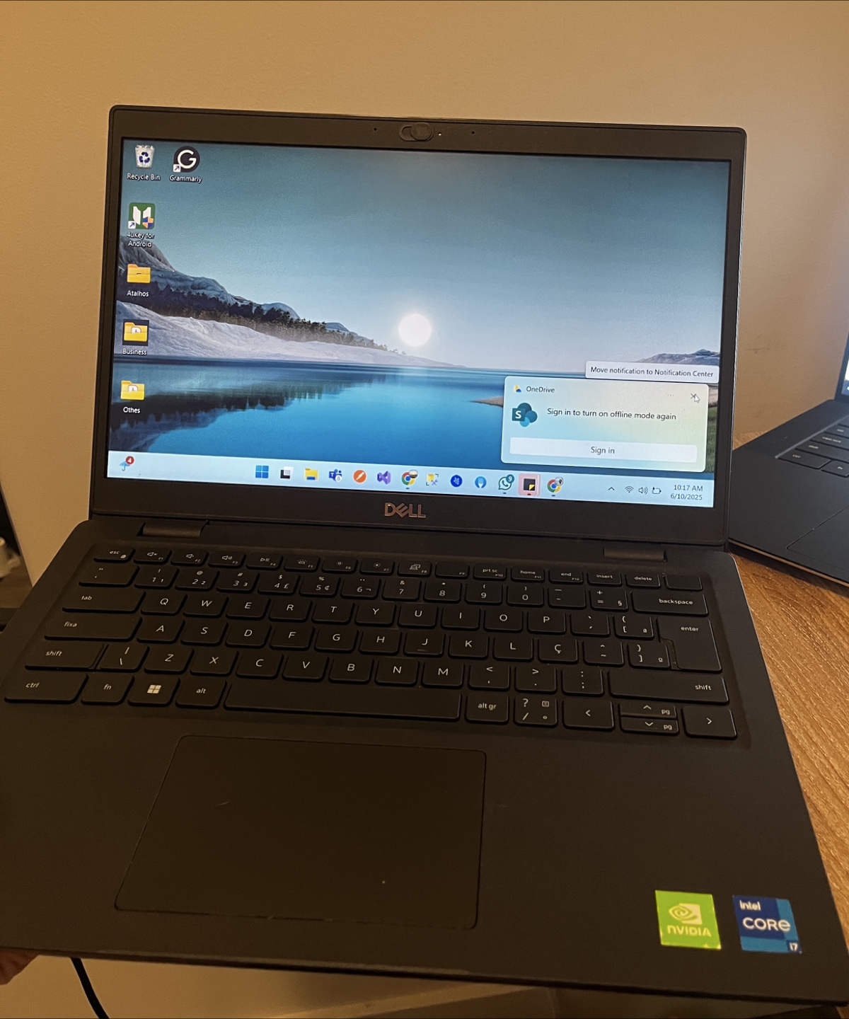 Dell Laptop with Nvidia Graphics Card