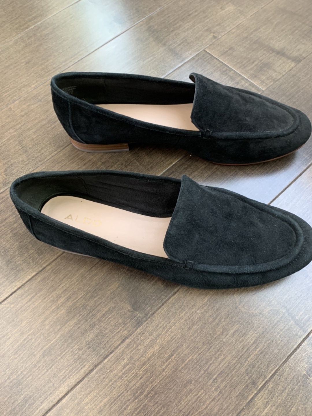 Aldo Black Genuine Suede Loafers (size 7.5) - photo 2
