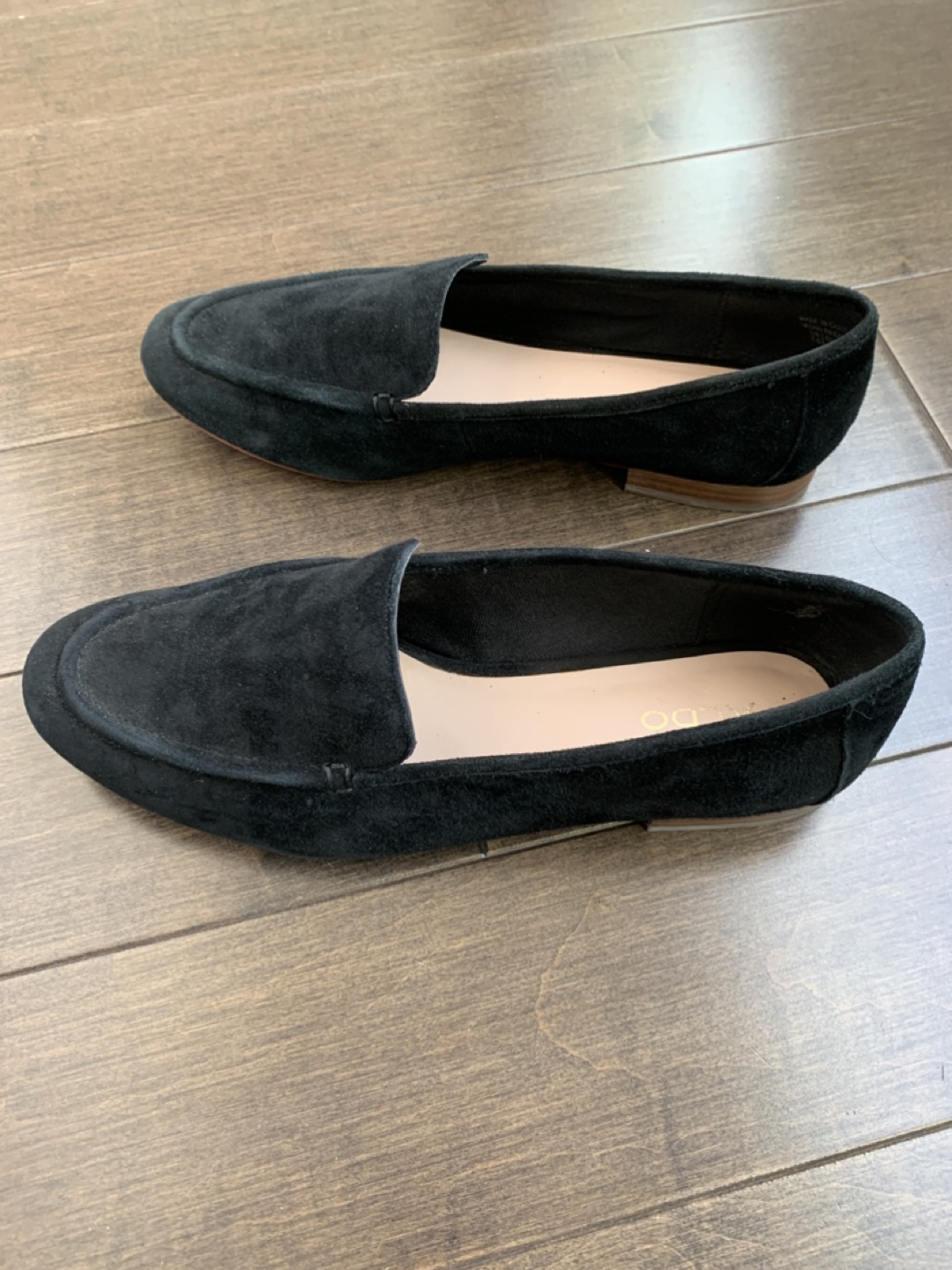Aldo Black Genuine Suede Loafers (size 7.5) - photo 3