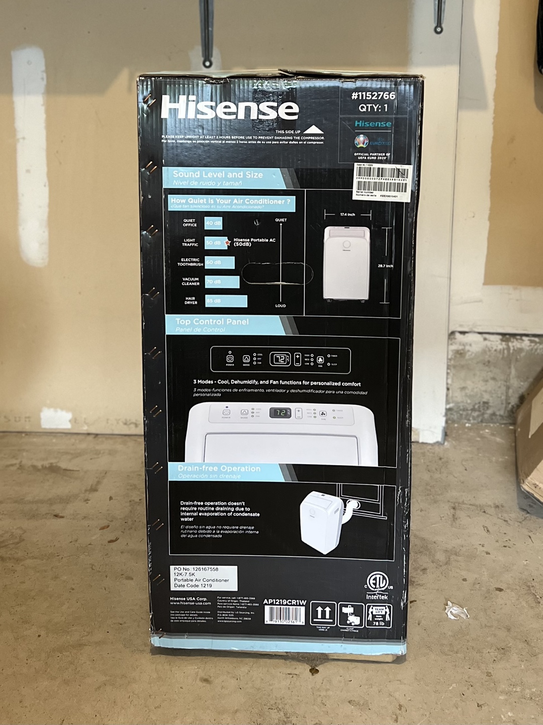Hisense Portable 3-in-1 Air Conditioner ‘Like New’ for Sale! - photo 3