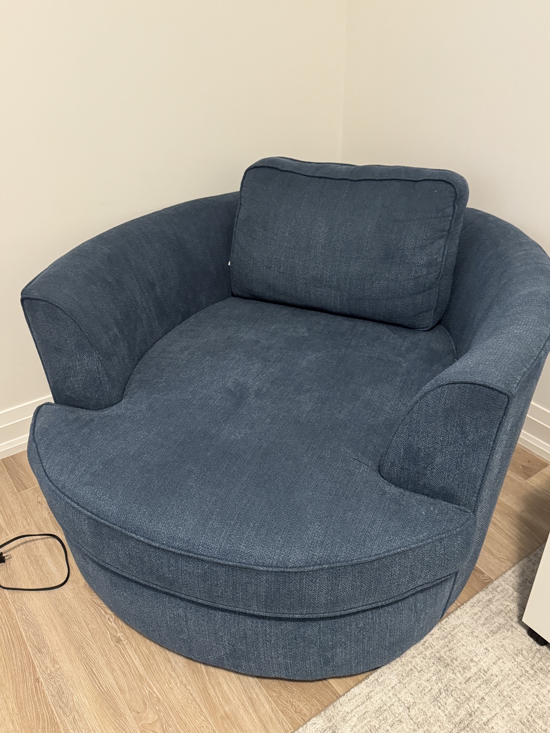 Cozy Blue Swivel Chair - photo 3