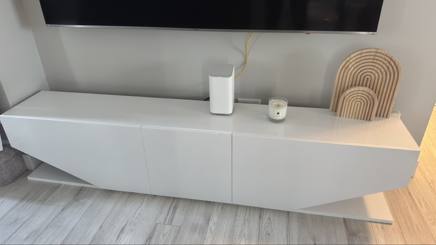 Modern White TV Stand