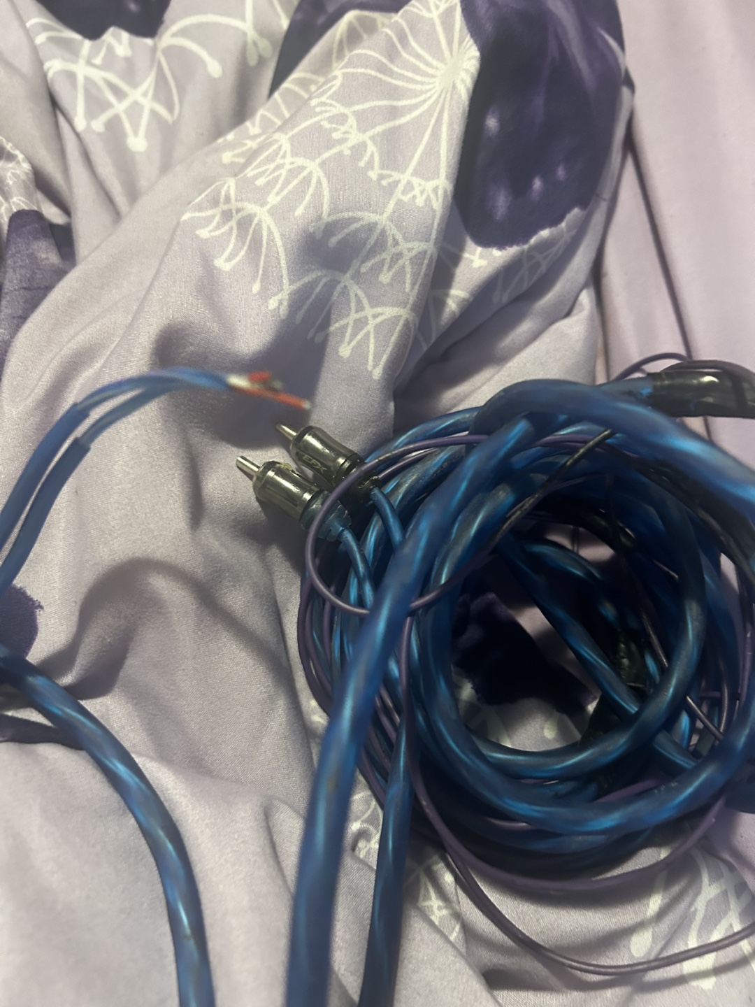 Blue RCA Audio Cables