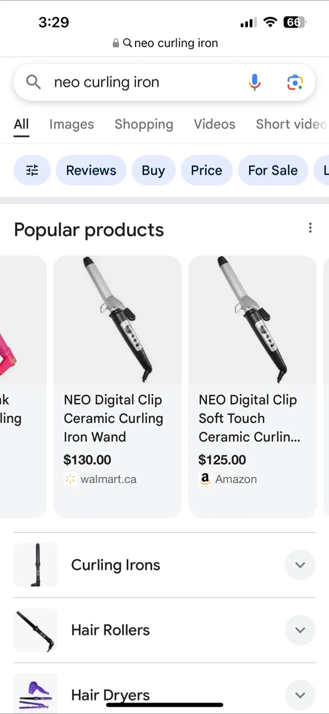 Neo Curling Iron thumbnail