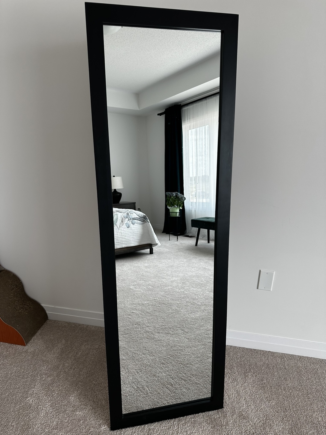 Tall Black Standing Mirror