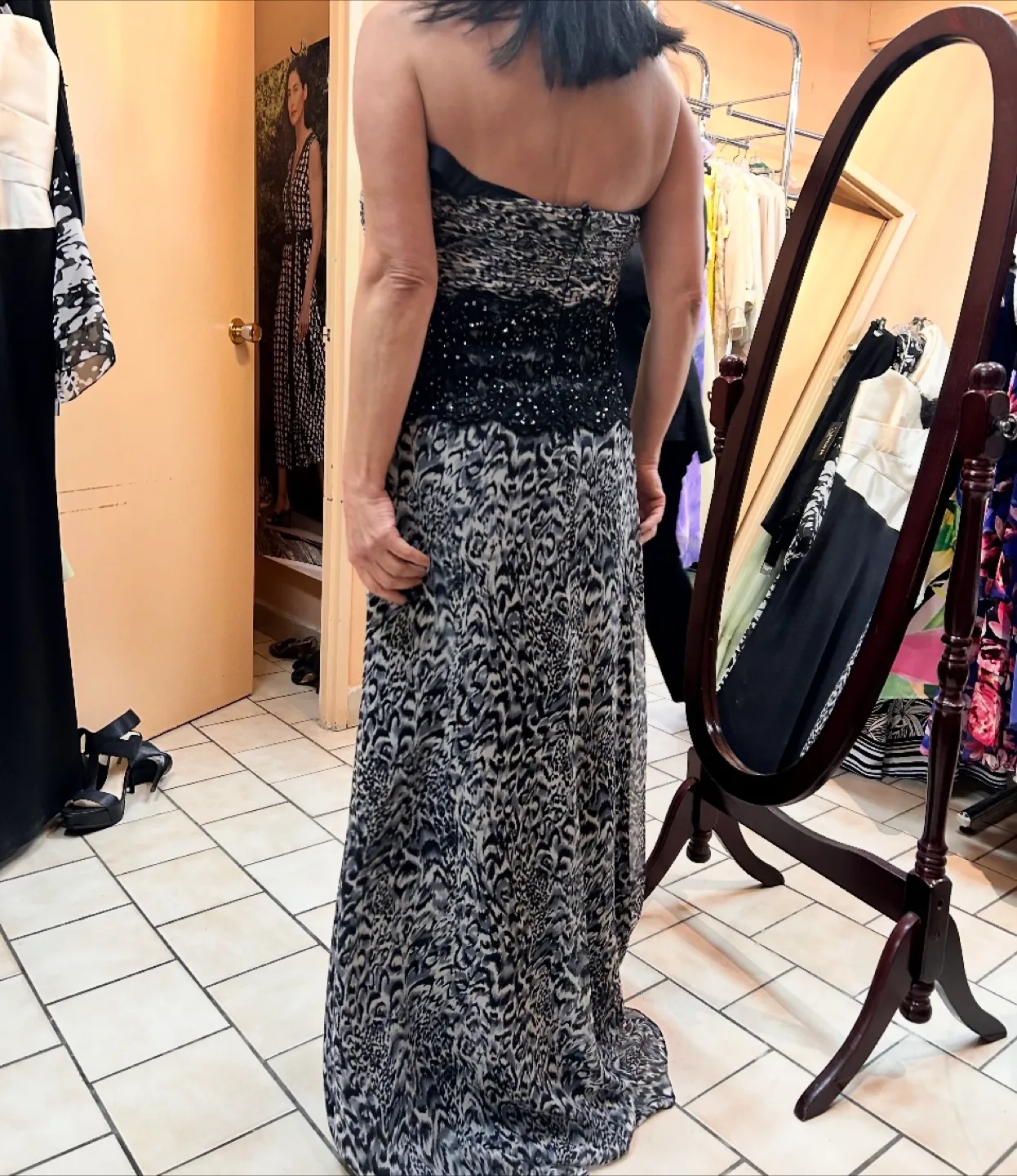 Strapless Evening Gown with Bolero image indicator(2)