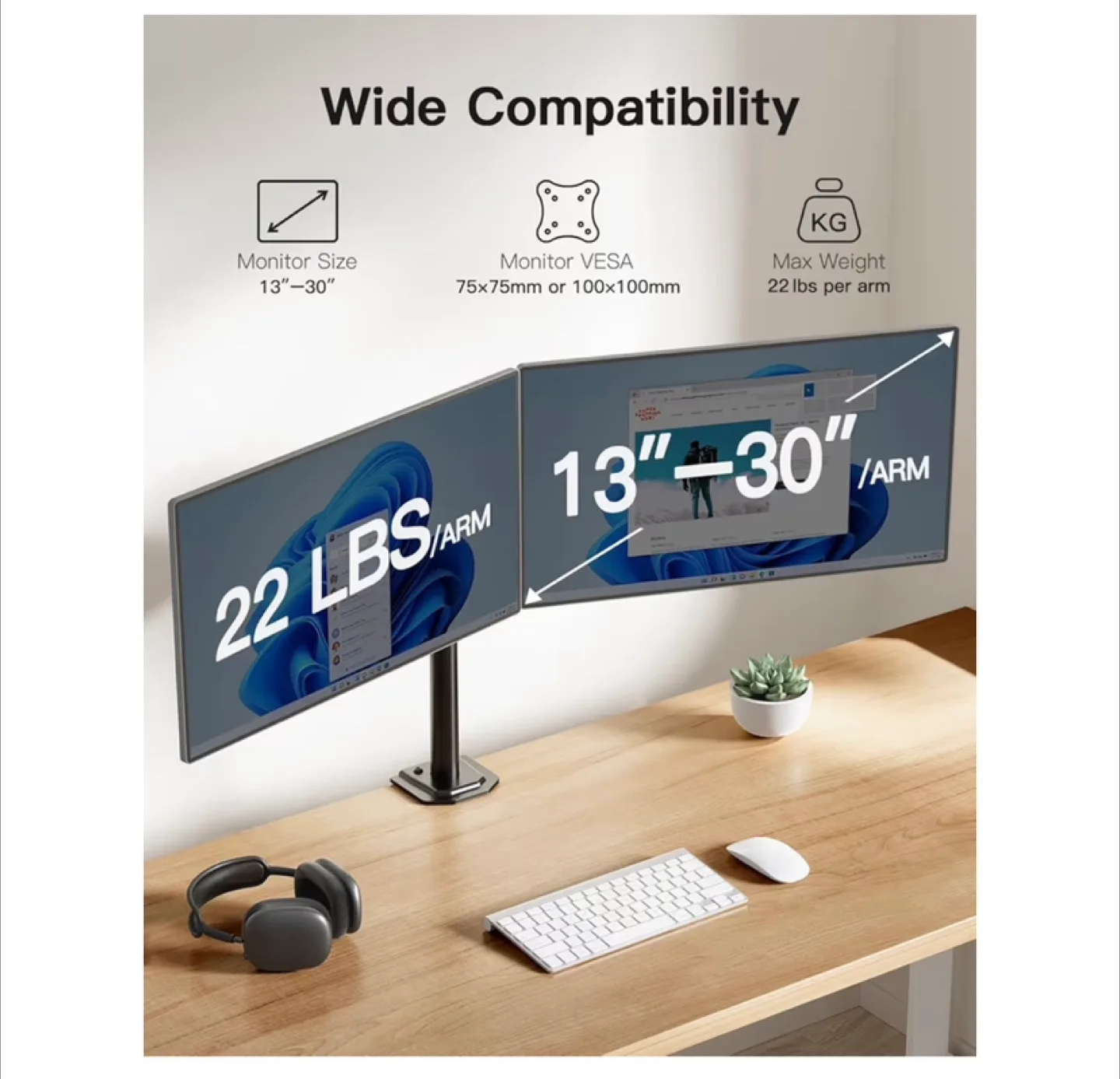 Dual Monitor Mount image indicator(2)