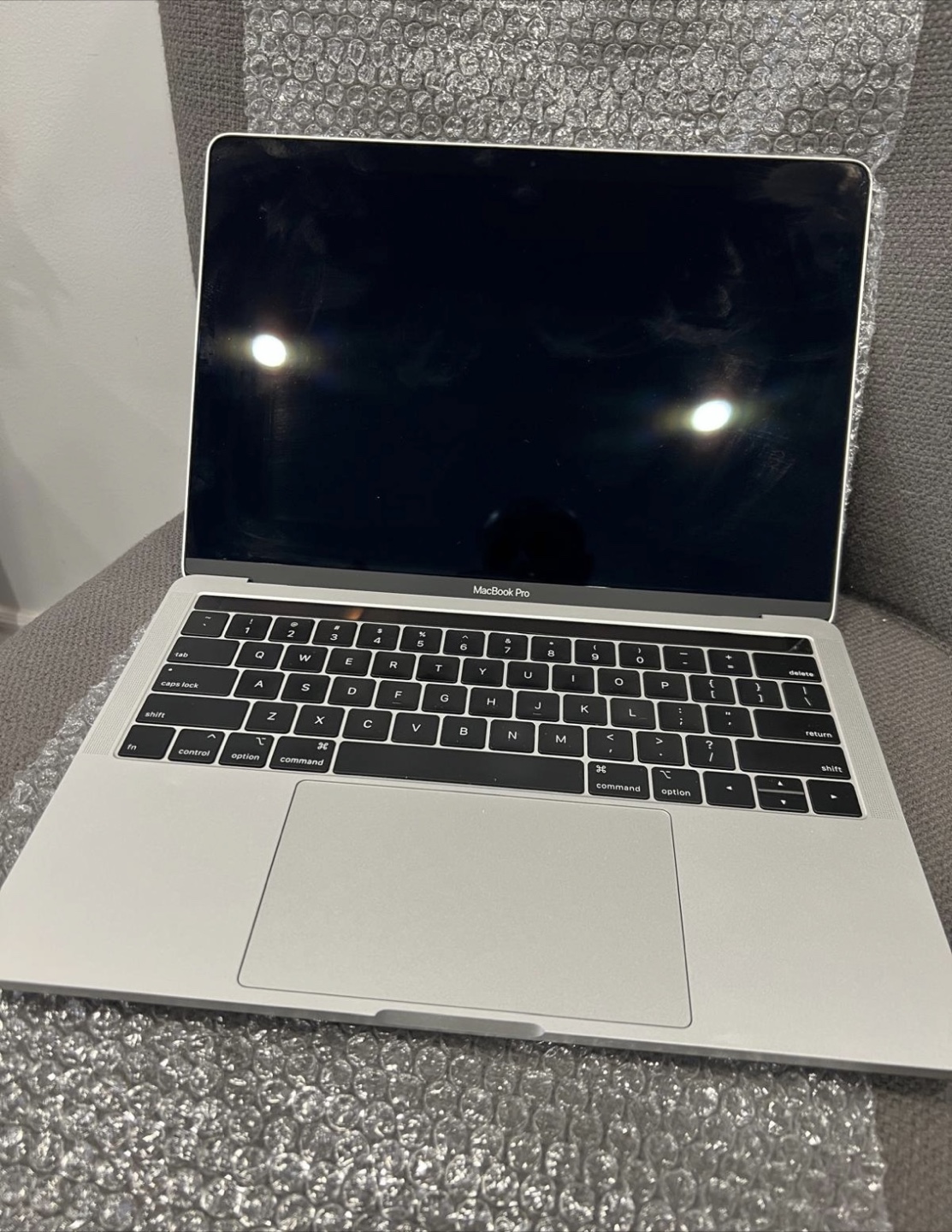 MacBook Pro 13-inch 2019 with charger