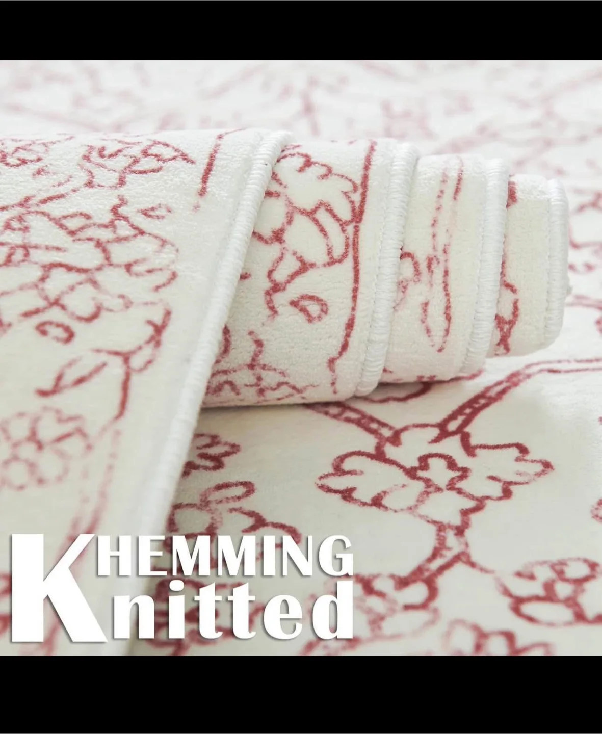 Boho Area Rug 8x 10 Floral Print Cashmere Carpet image indicator(2)