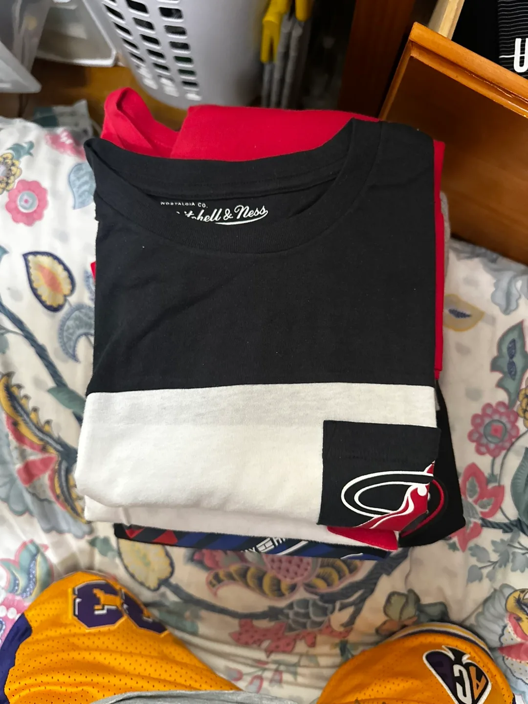 Mitchell & Ness Black/White Pocket Tee thumbnail