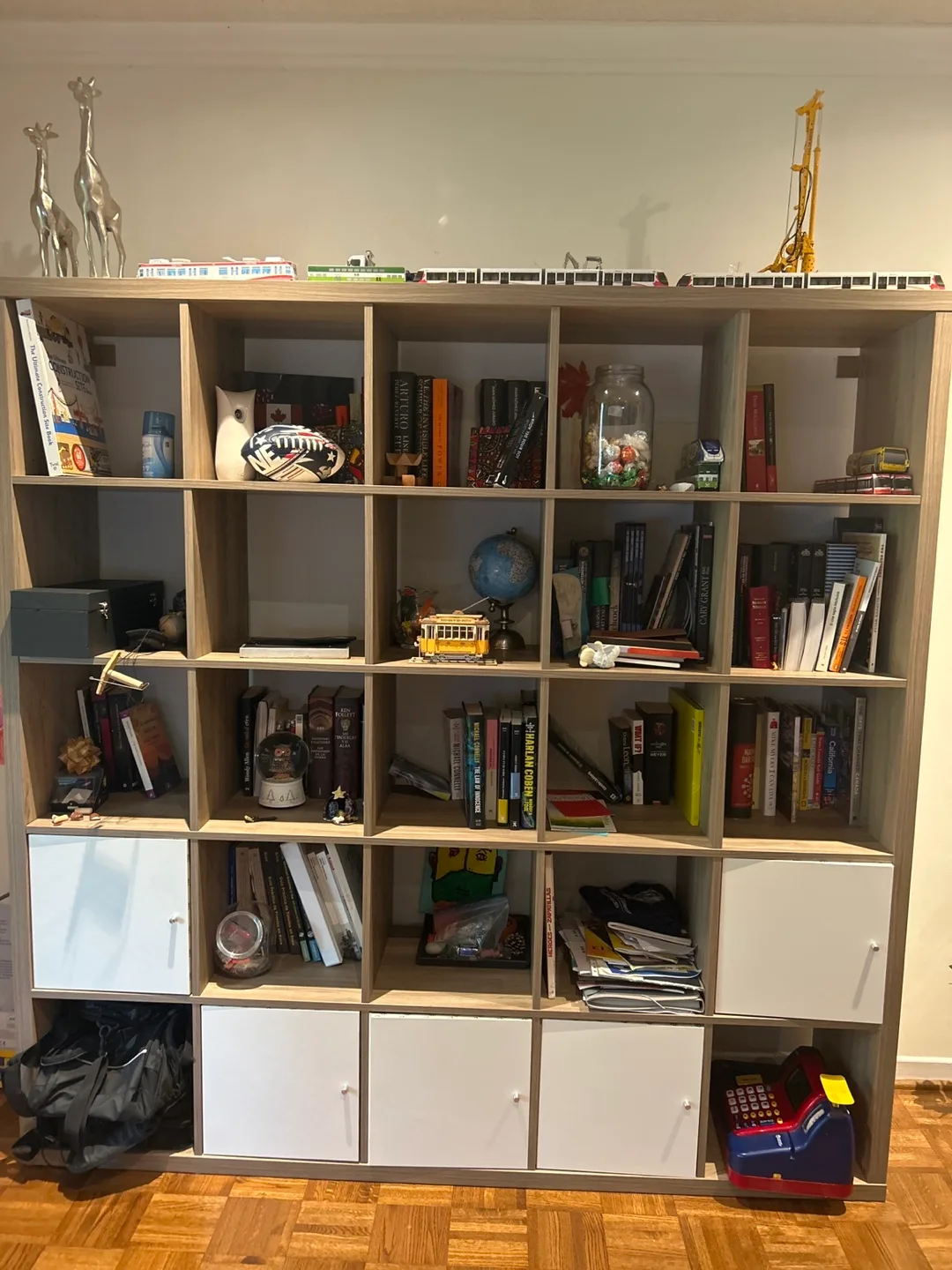 IKEA KALLAX Shelf unit, white stained oak effect thumbnail