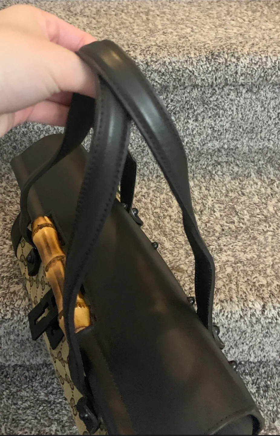 Gucci Beige and Brown Canvas Bag image indicator(6)