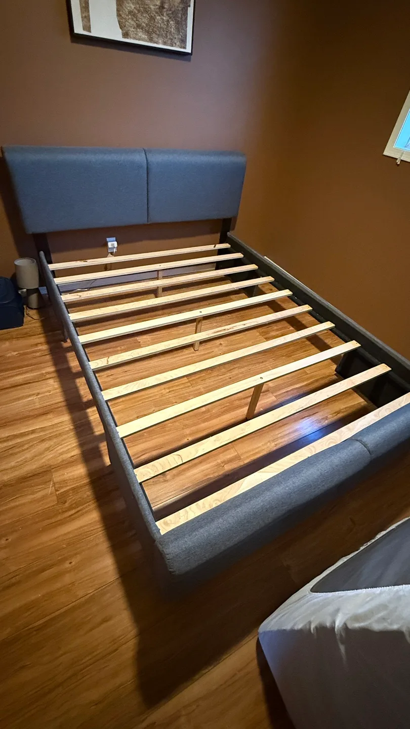 Queen Bed Upholstery 2 Drawer Frame thumbnail