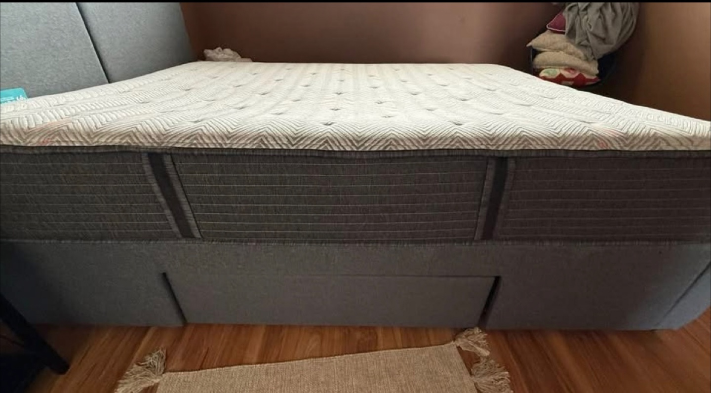 Queen Bed Upholstery 2 Drawer Frame - photo 2
