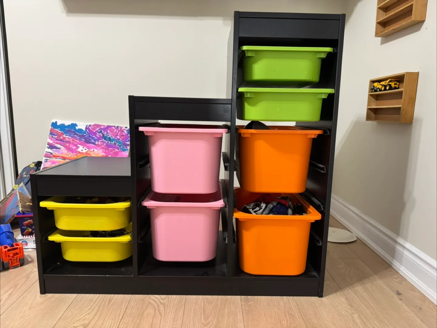 IKEA Toy Storage Organizer with Bins thumbnail