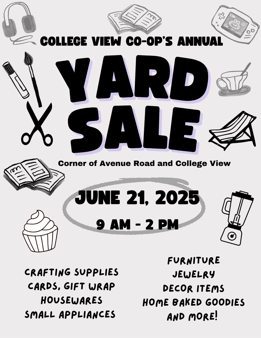 Annual College View Yard Sale