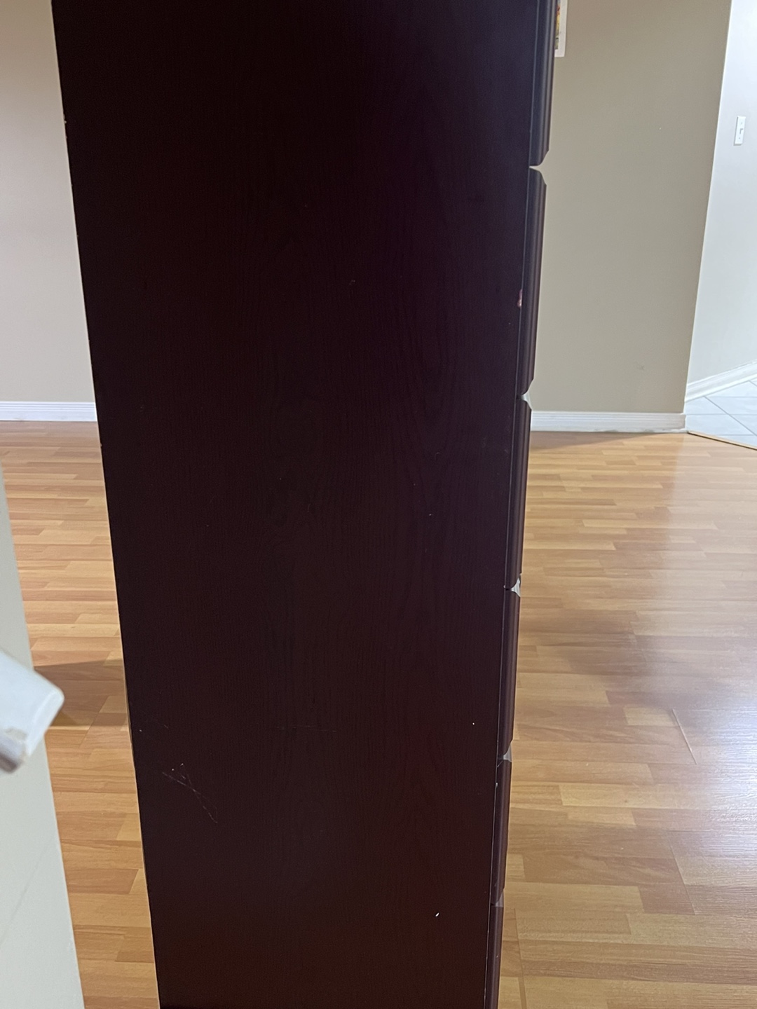 Dark brown Wooden Chest of Drawers - photo 2