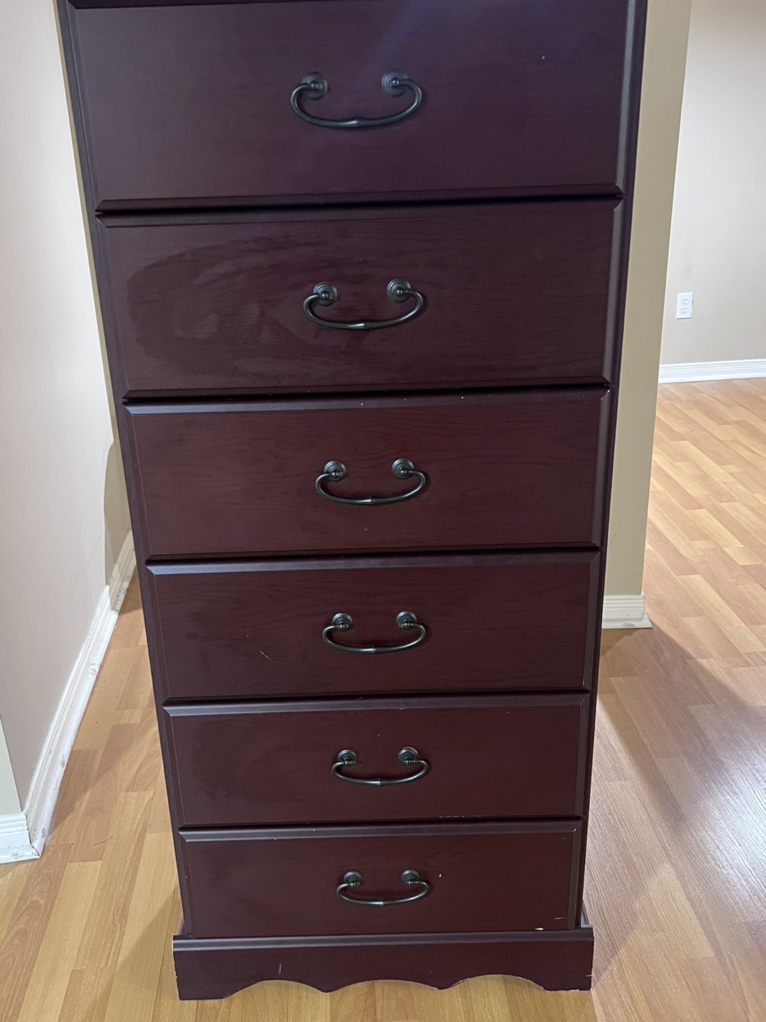 Dark brown Wooden Chest of Drawers - photo 4
