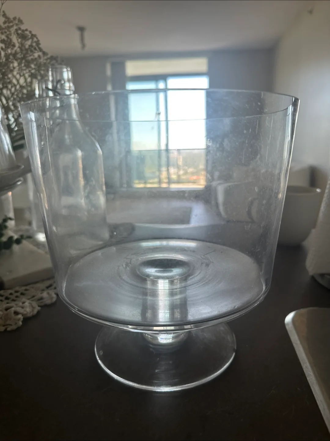 Glass Cake Stand and Mixing Bowls thumbnail