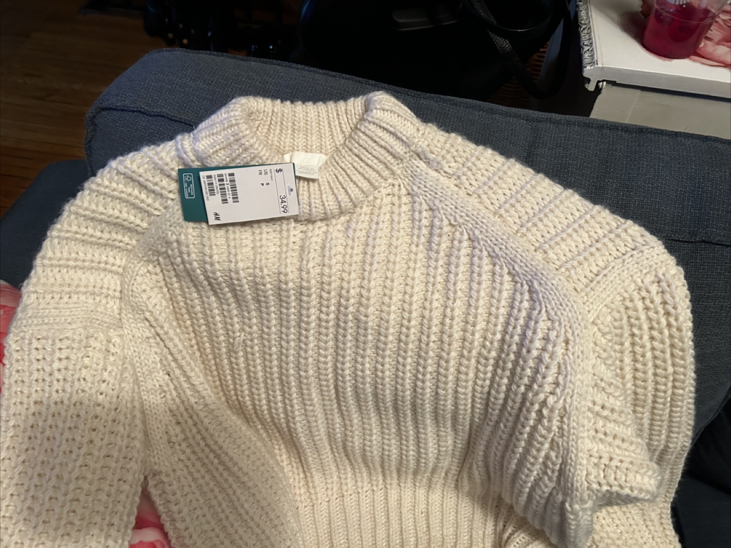 H&M Cream Coloured Knit Sweater - photo 2