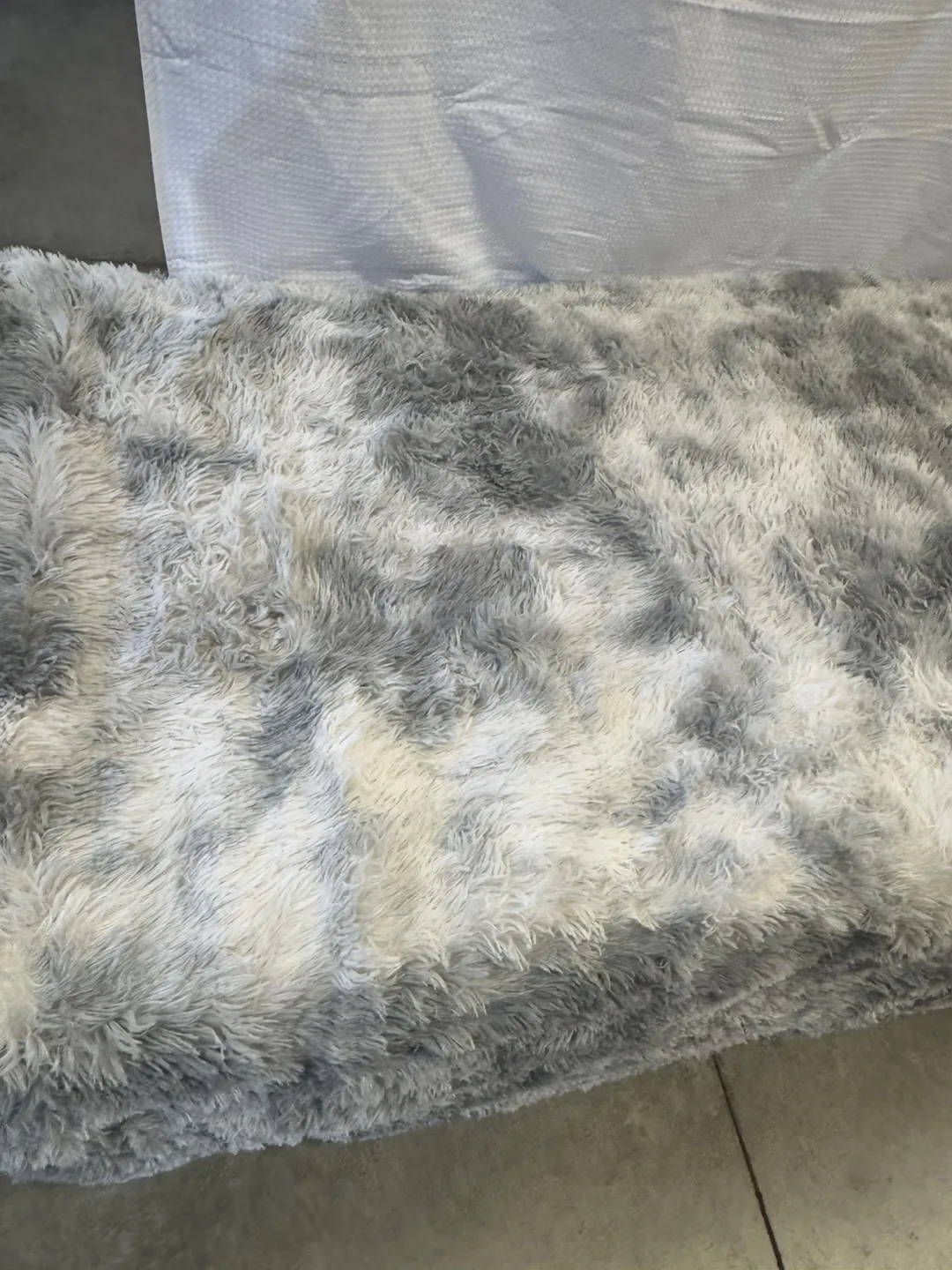 5x8 Large Fluffy Area Rug Grey/White image indicator(6)