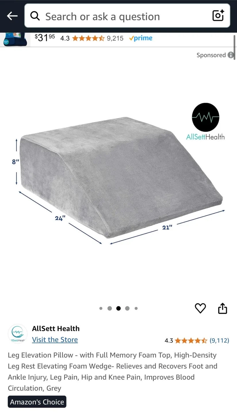 Leg Elevation Pillow Riser Pillow image indicator(2)