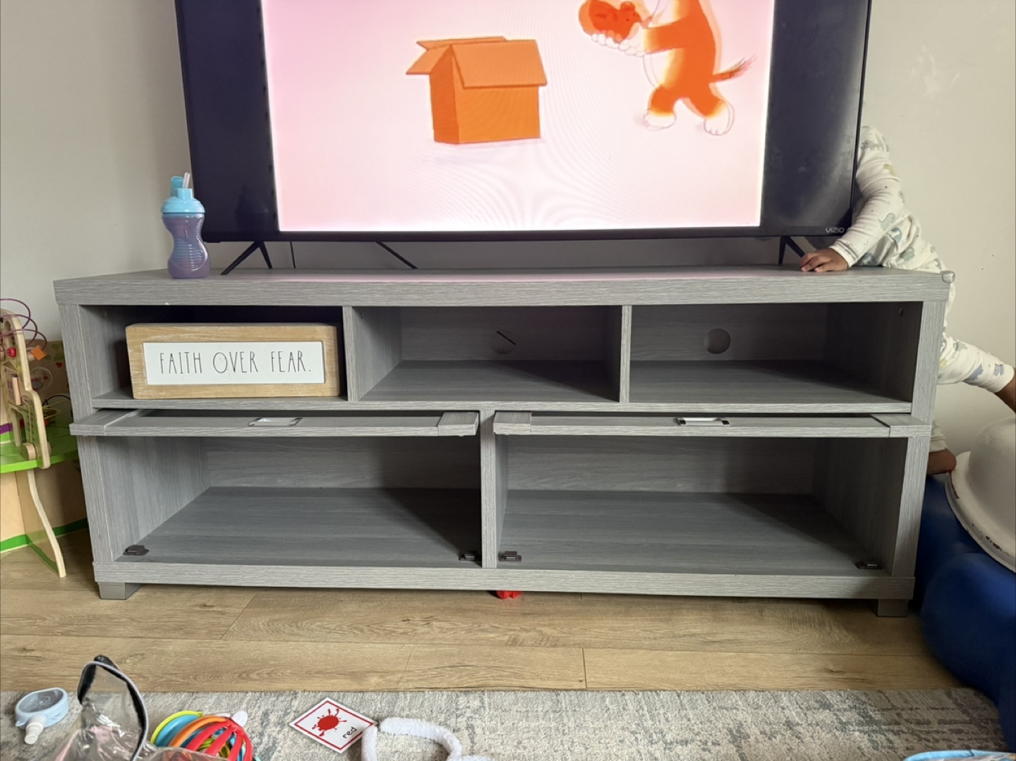 Grey TV Stand