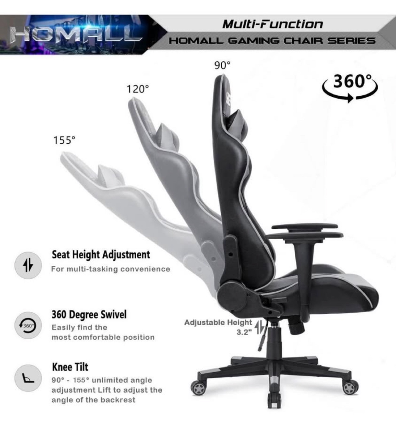 Homall Gaming Chair - photo 4