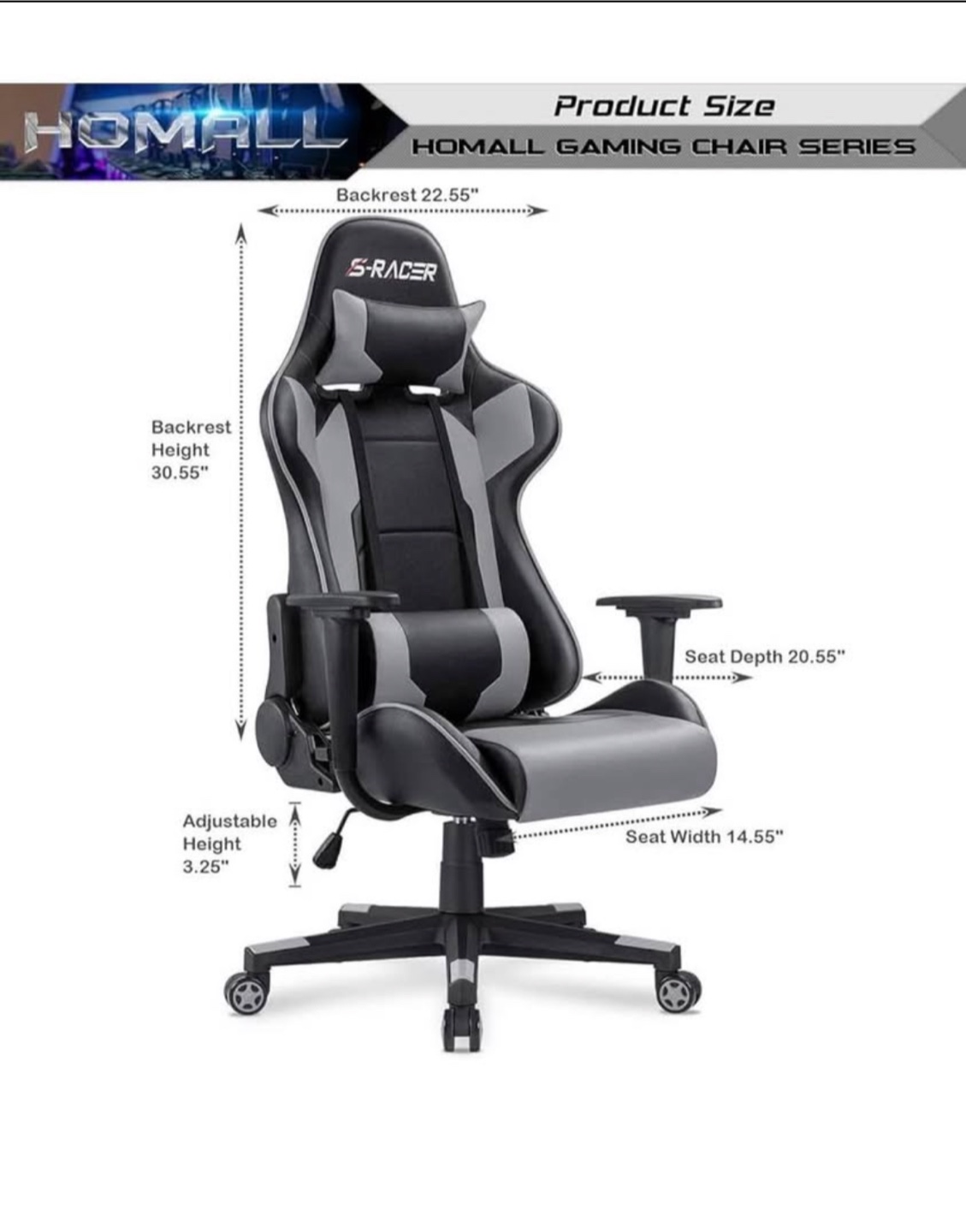 Homall Gaming Chair - photo 5
