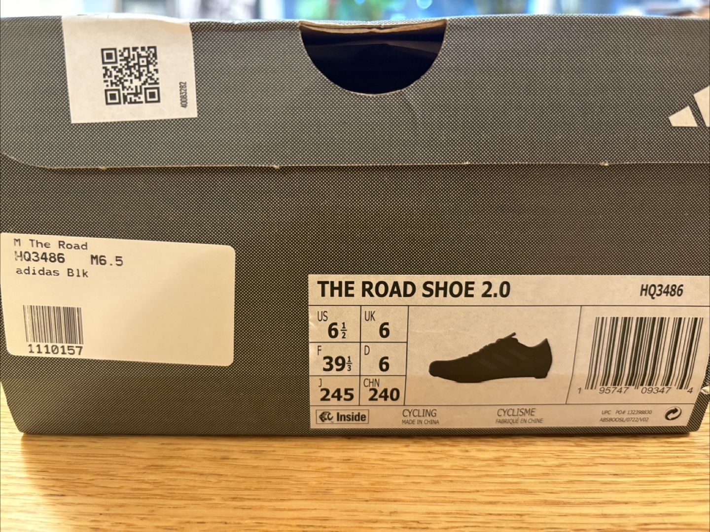 Adidas The Road Shoe 2.0 Cycling Shoes - Black - Size 6.5 - photo 5