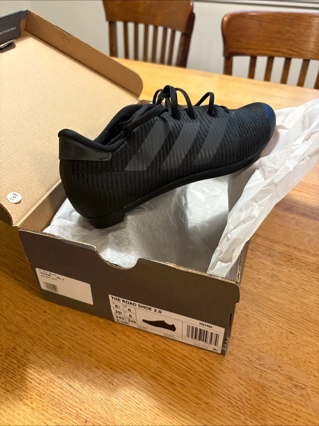 Adidas The Road Shoe 2.0 Cycling Shoes - Black - Size 6.5