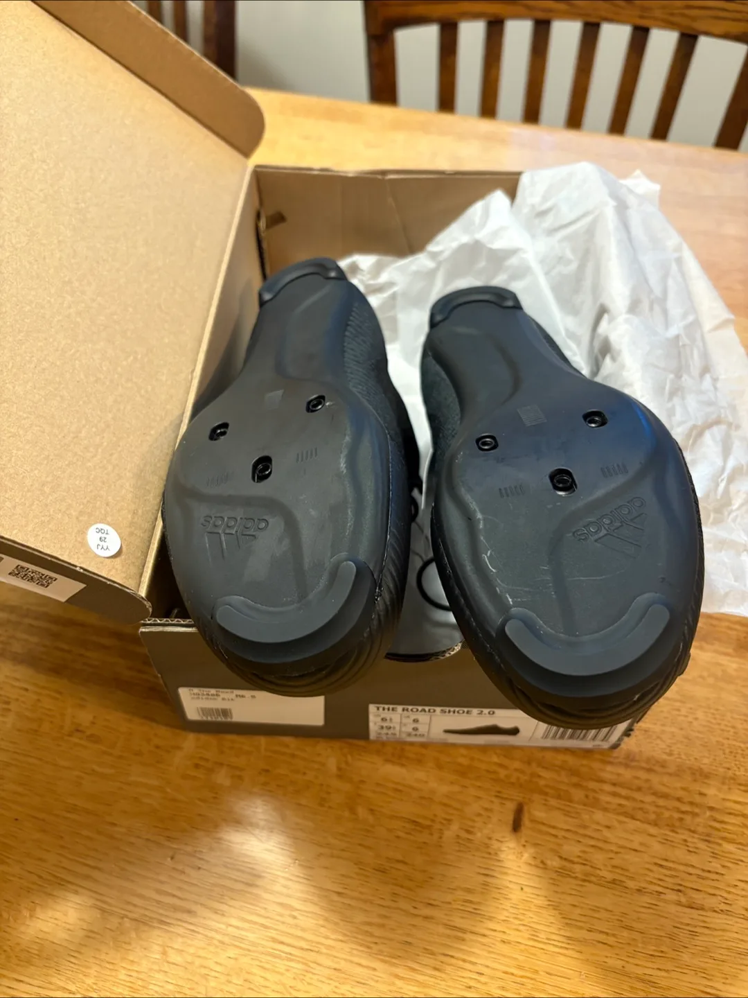 Adidas The Road Shoe 2.0 Cycling Shoes - Black - Size 6.5 image indicator(4)