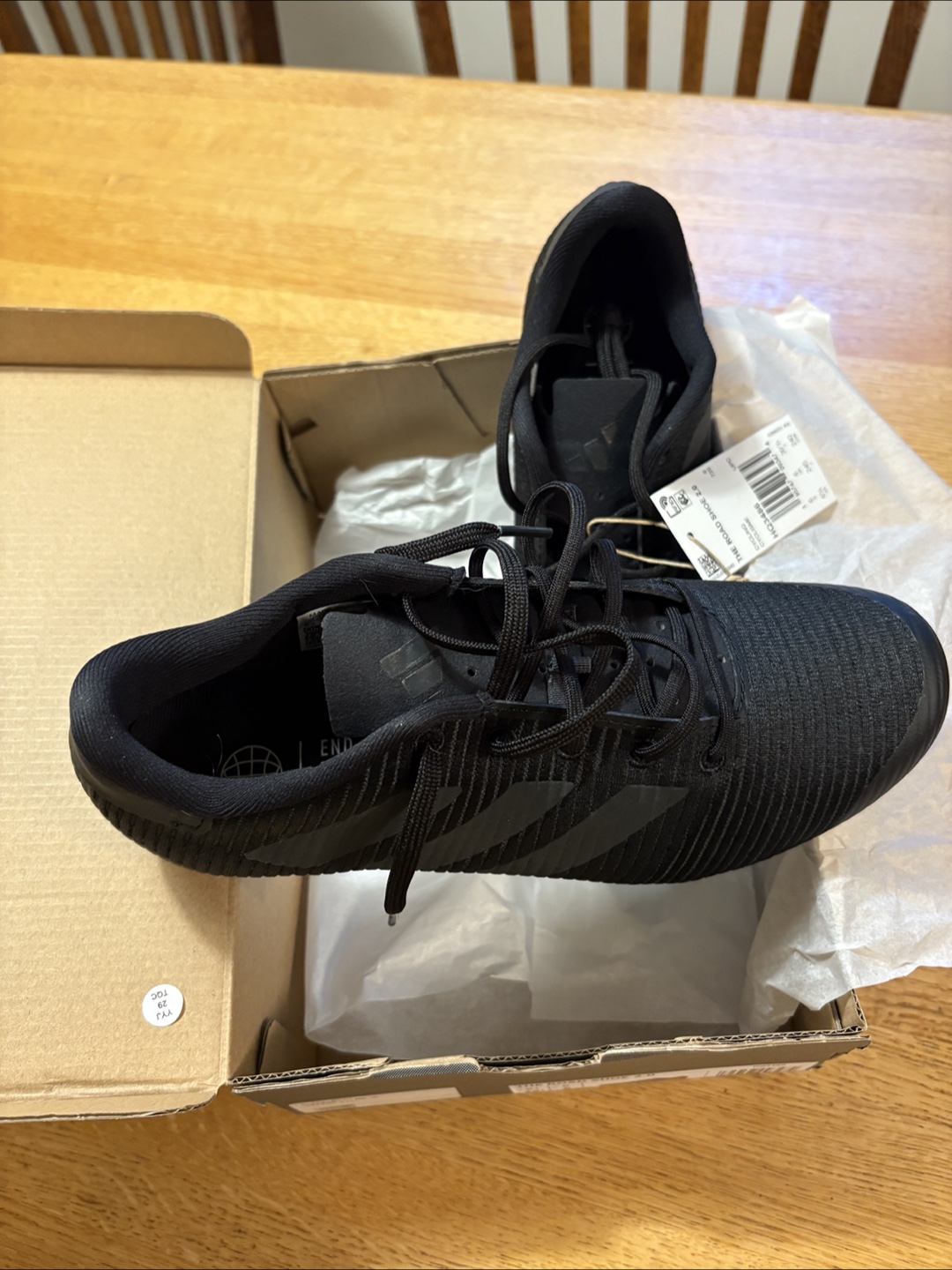 Adidas The Road Shoe 2.0 Cycling Shoes - Black - Size 6.5 - photo 2