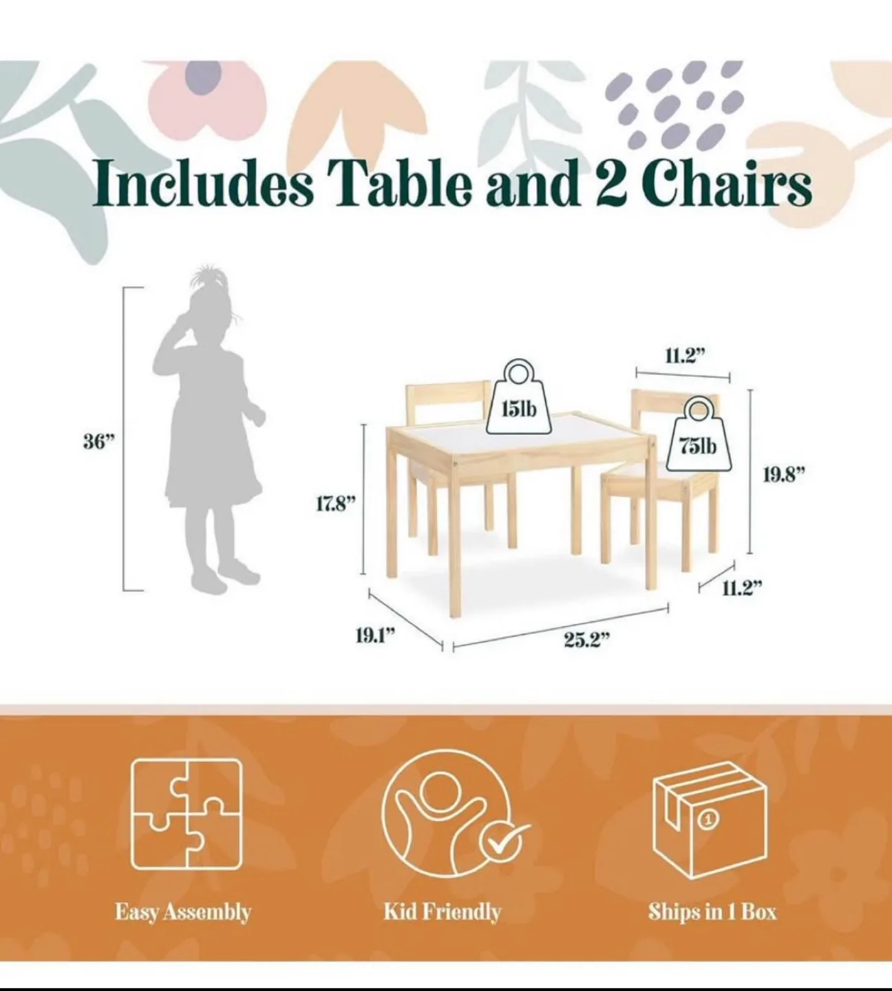 Kids Table and Chair Set image indicator(5)
