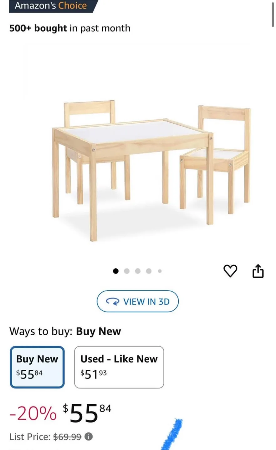 Kids Table and Chair Set image indicator(4)