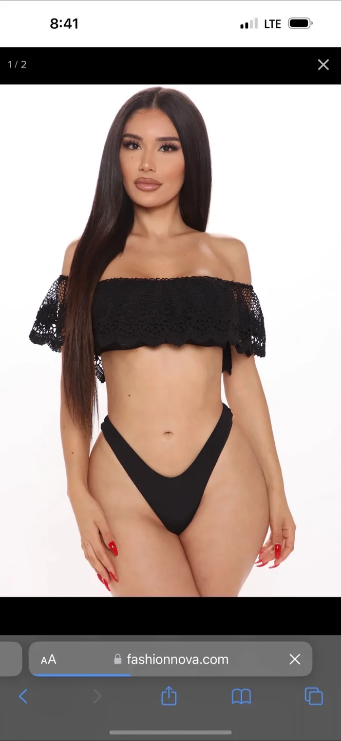 One piece bathing suit and one bathing suit top image indicator(3)