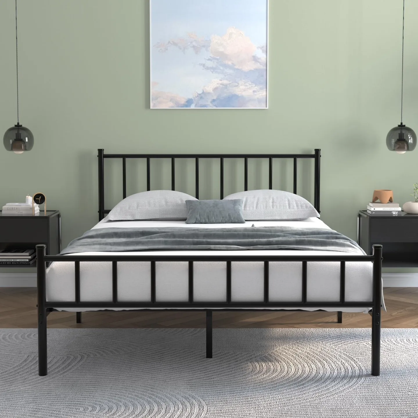 New Rilelola Metals Queen Bed Frames with Headboard thumbnail