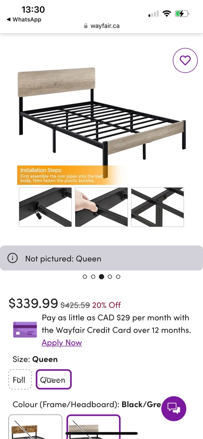 Queen Size Bed Frame image indicator(5)