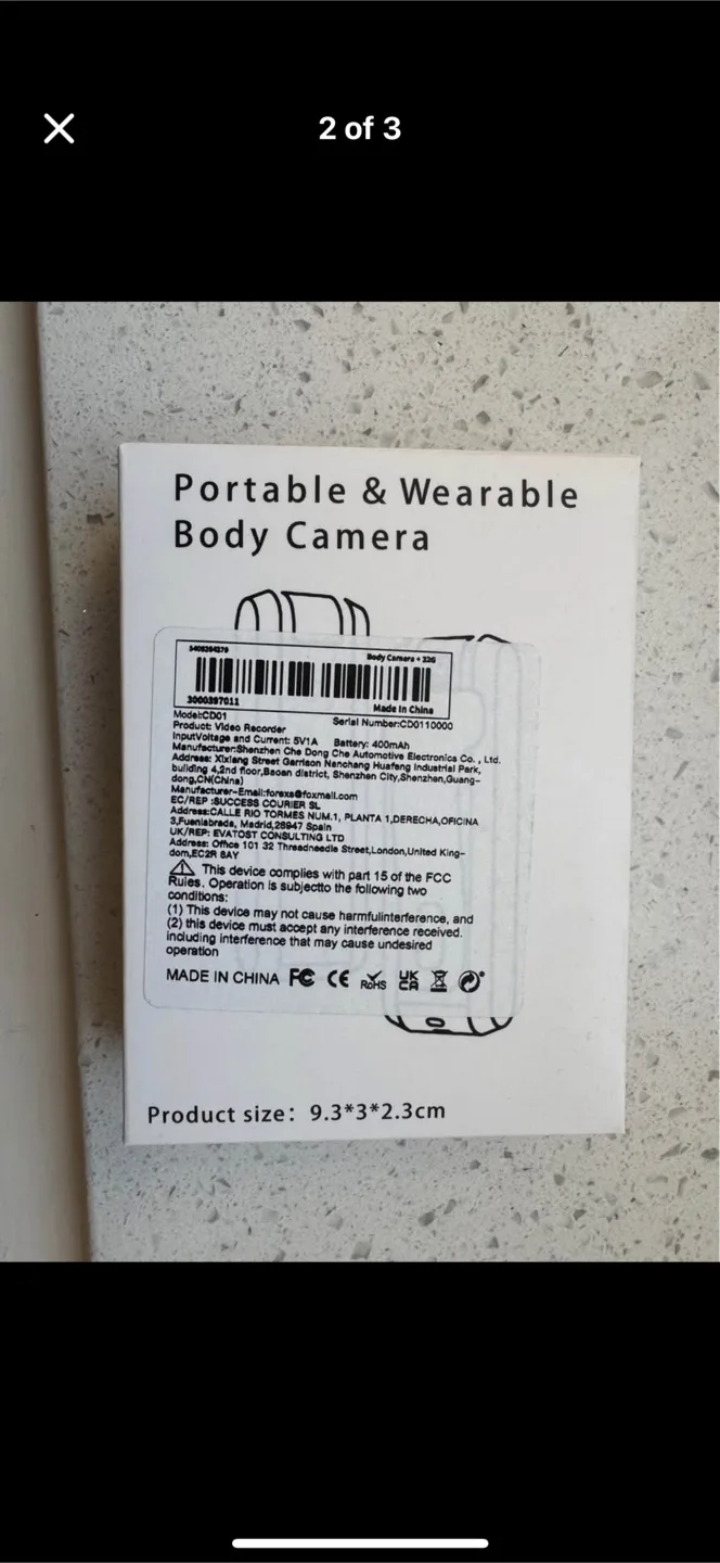 Portable Body Camera image indicator(2)