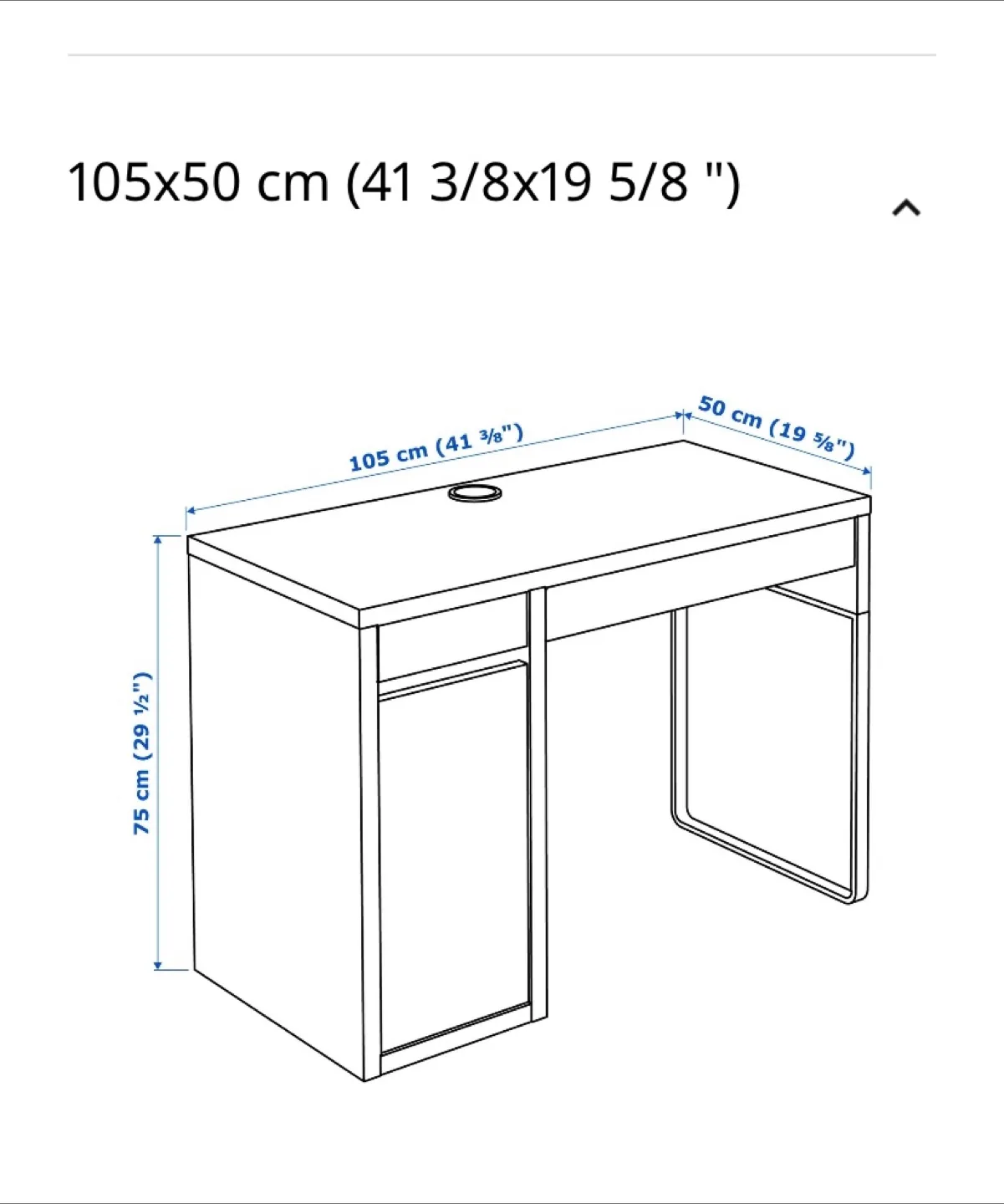 IKEA white study Desk thumbnail