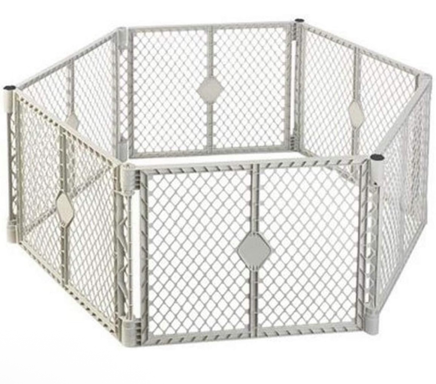 North States Superyard - 6 panel - grey/ Baby Playpen/Gate