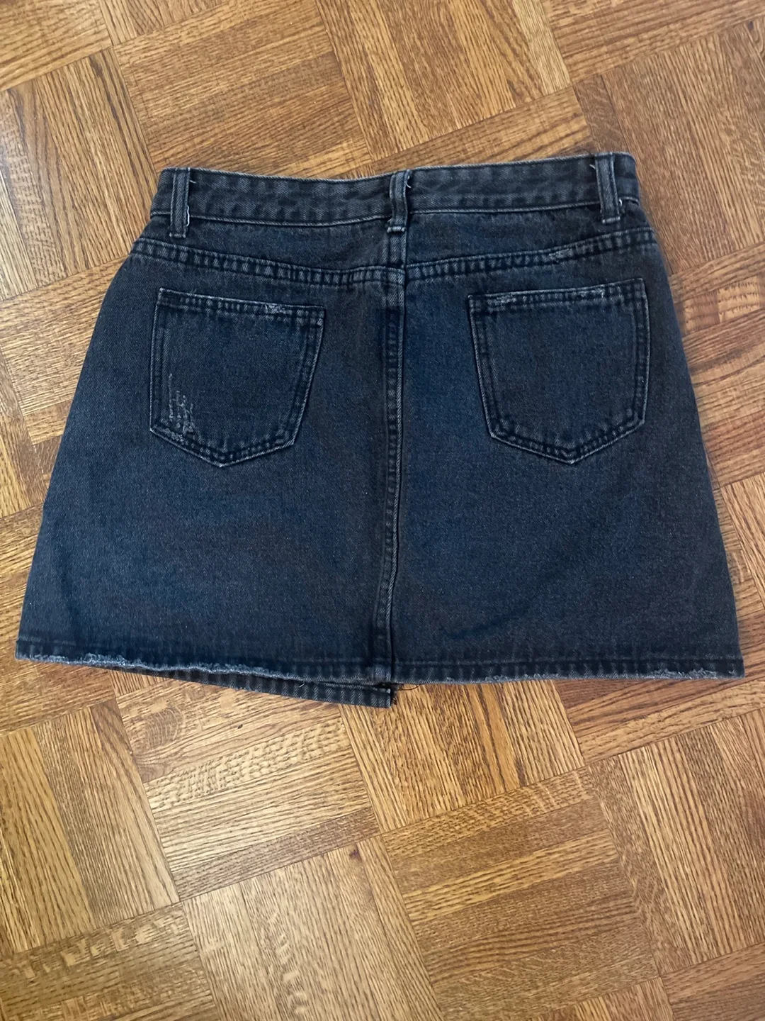 Black Denim Skirt image indicator(3)
