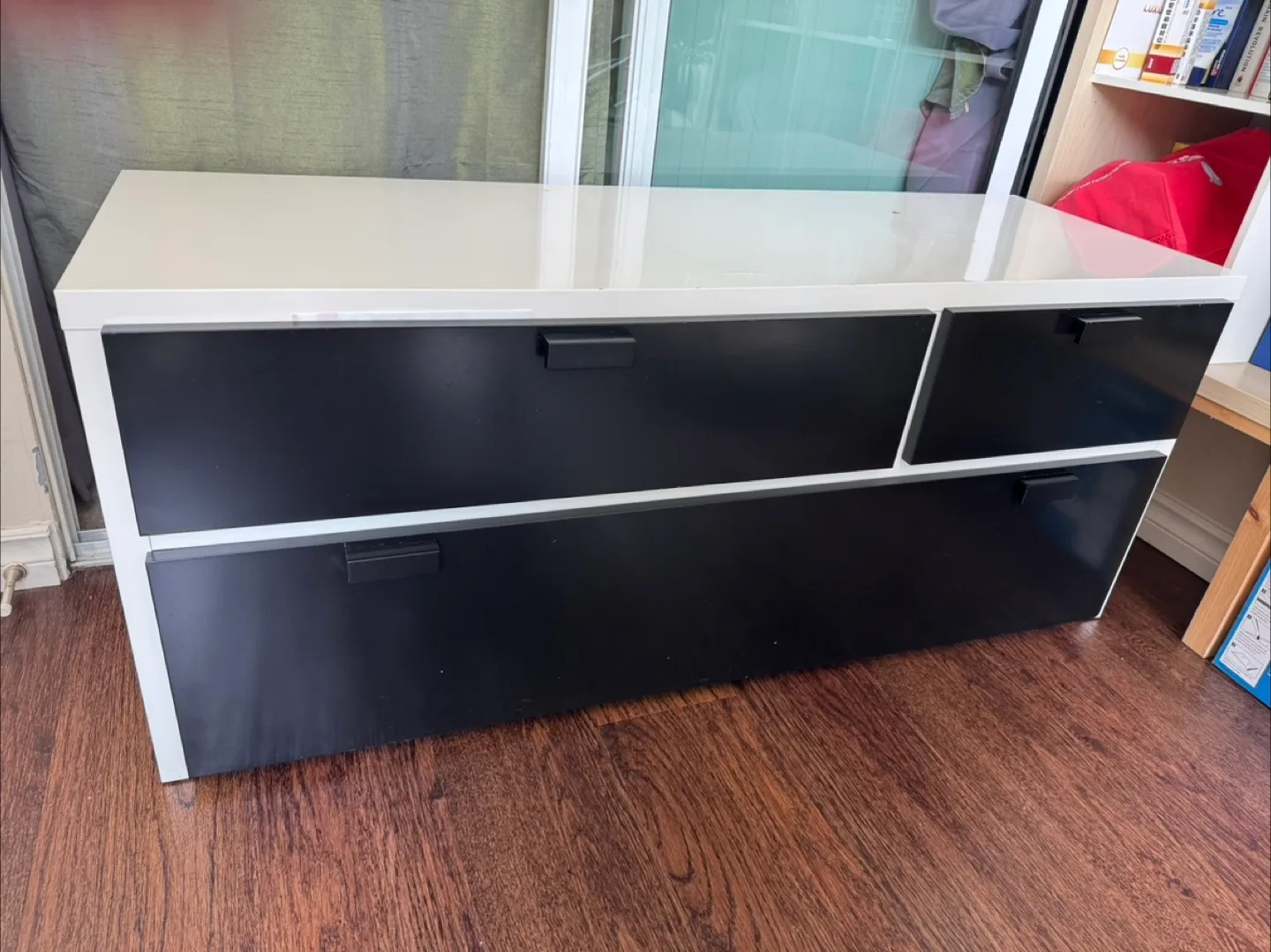 White and Black Storage Cabinet image indicator(2)