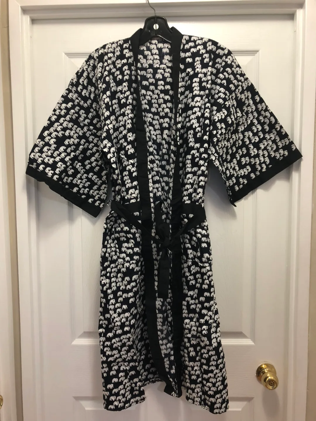 Cozy Elephant Patterned Slippers and Robe thumbnail