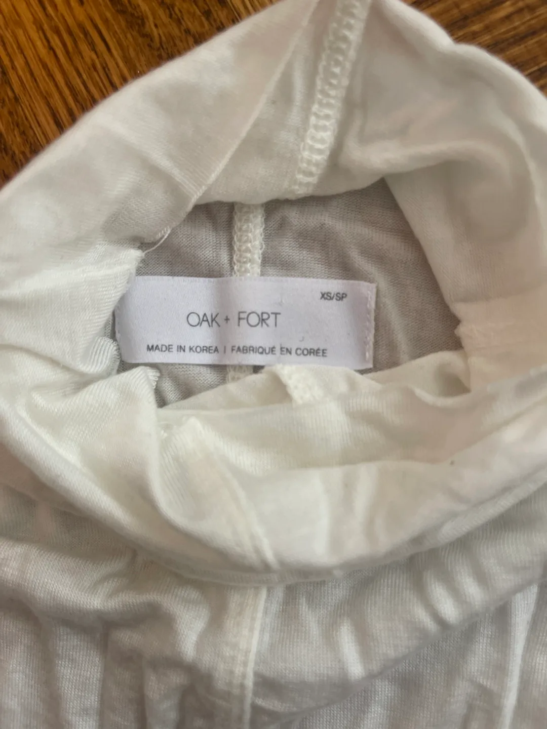 Oak + Fort White Turtleneck Top image indicator(3)