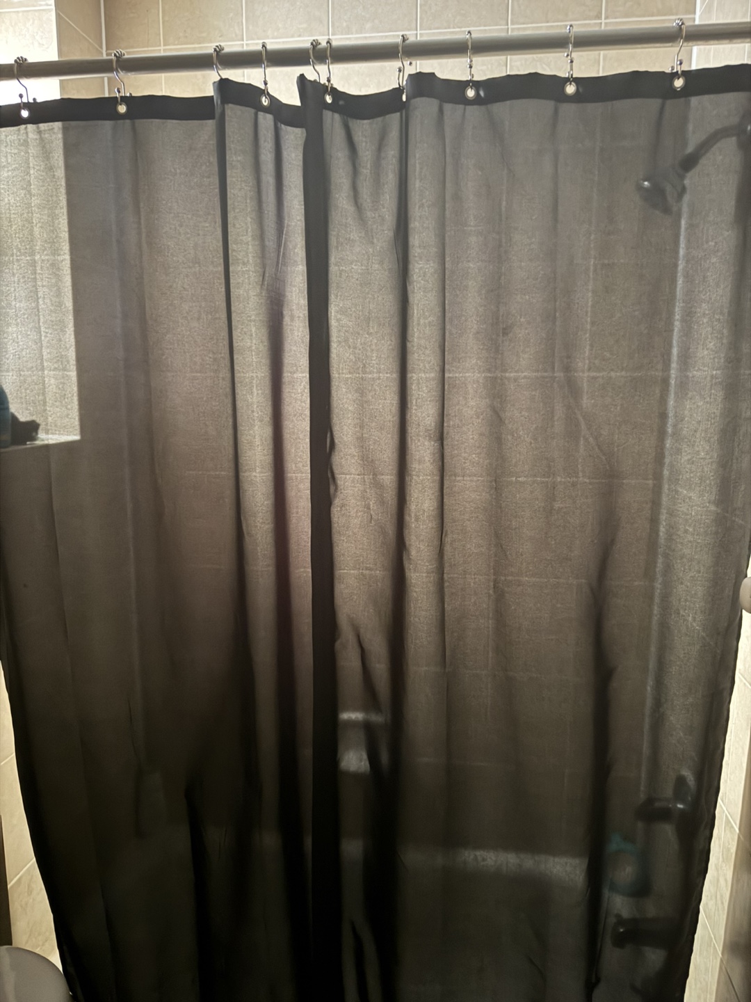 Black Shower Curtain - photo 2