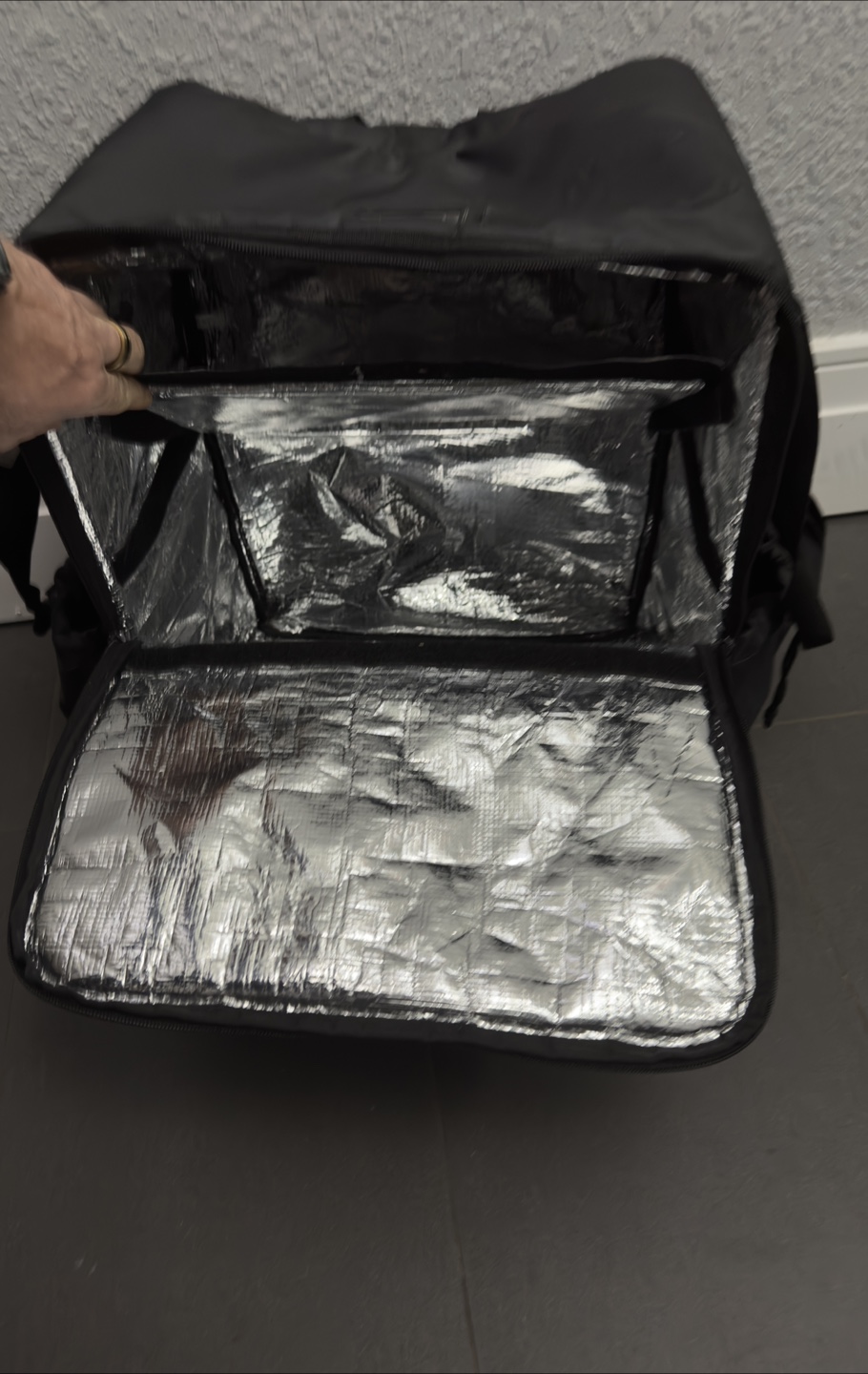 Large 2-Level Expandable Delivery Bag UberEats DoorDash - photo 3