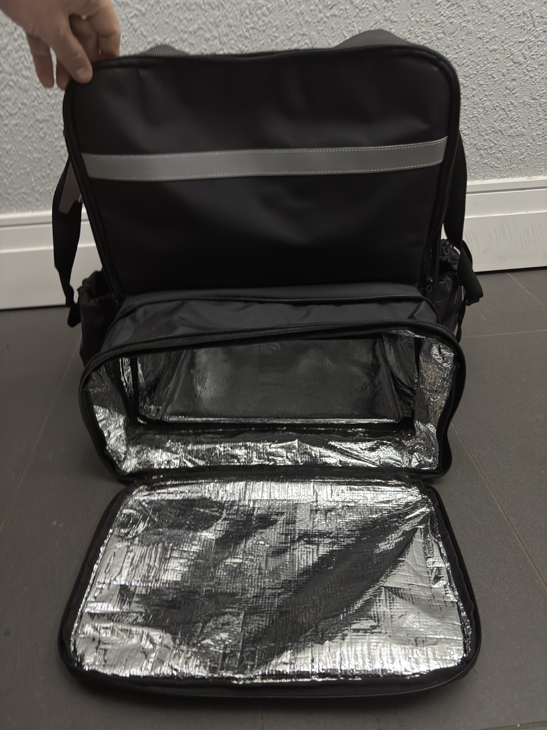 Large 2-Level Expandable Delivery Bag UberEats DoorDash - photo 5